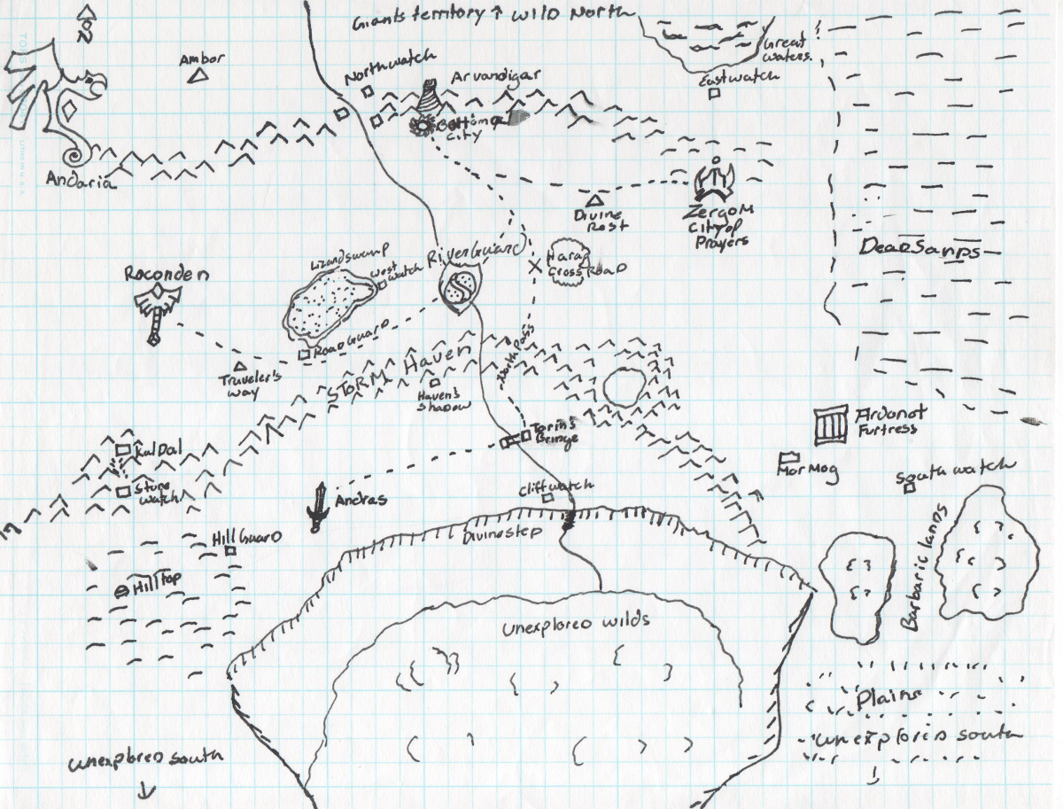 Map of Andaria